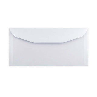 White Opaque Gummed Business Envelope (114 x 235mm)