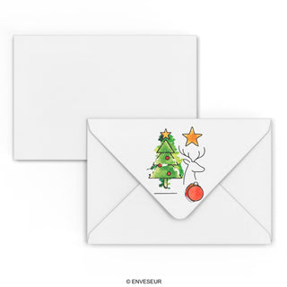 Christmas Toy Train Envelopes