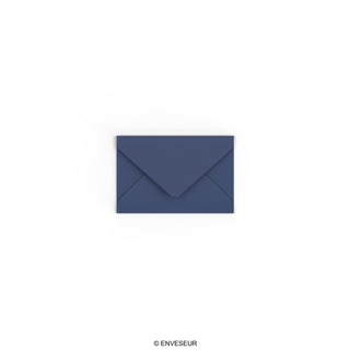 Navy Blue British Made Gummed V-Flap Envelope (62 x 94mm)