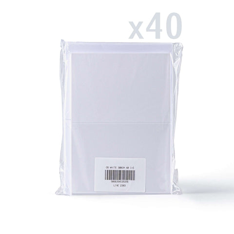 White Smooth Cards & Envelopes Pack