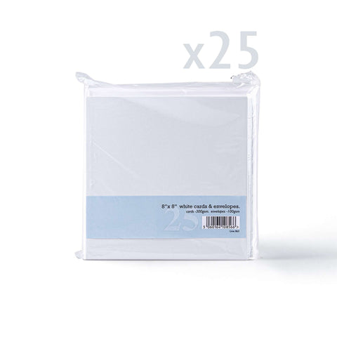 White Smooth Cards & Envelopes Pack White 121x121 mm + 120x120 mm