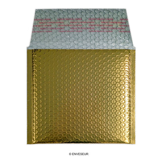 Metallic Finish Bubble Bag Mailers