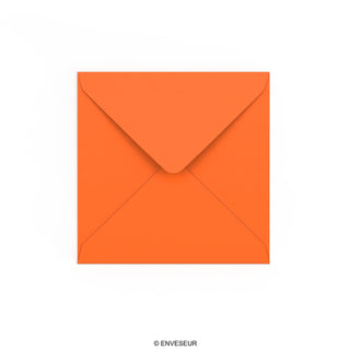 Orange Gummed V-Flap Envelope (140 x 140mm)