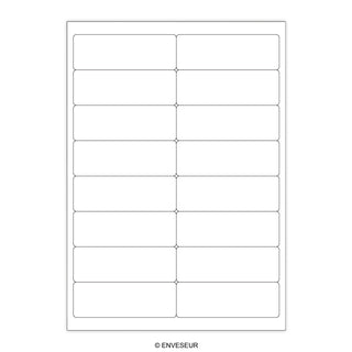 White Adhesive Labels