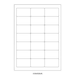 White Adhesive Labels