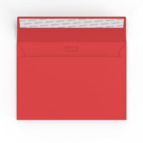 Creative Colour Peel & Seal Envelopes Red 162 x 229 mm (C5)