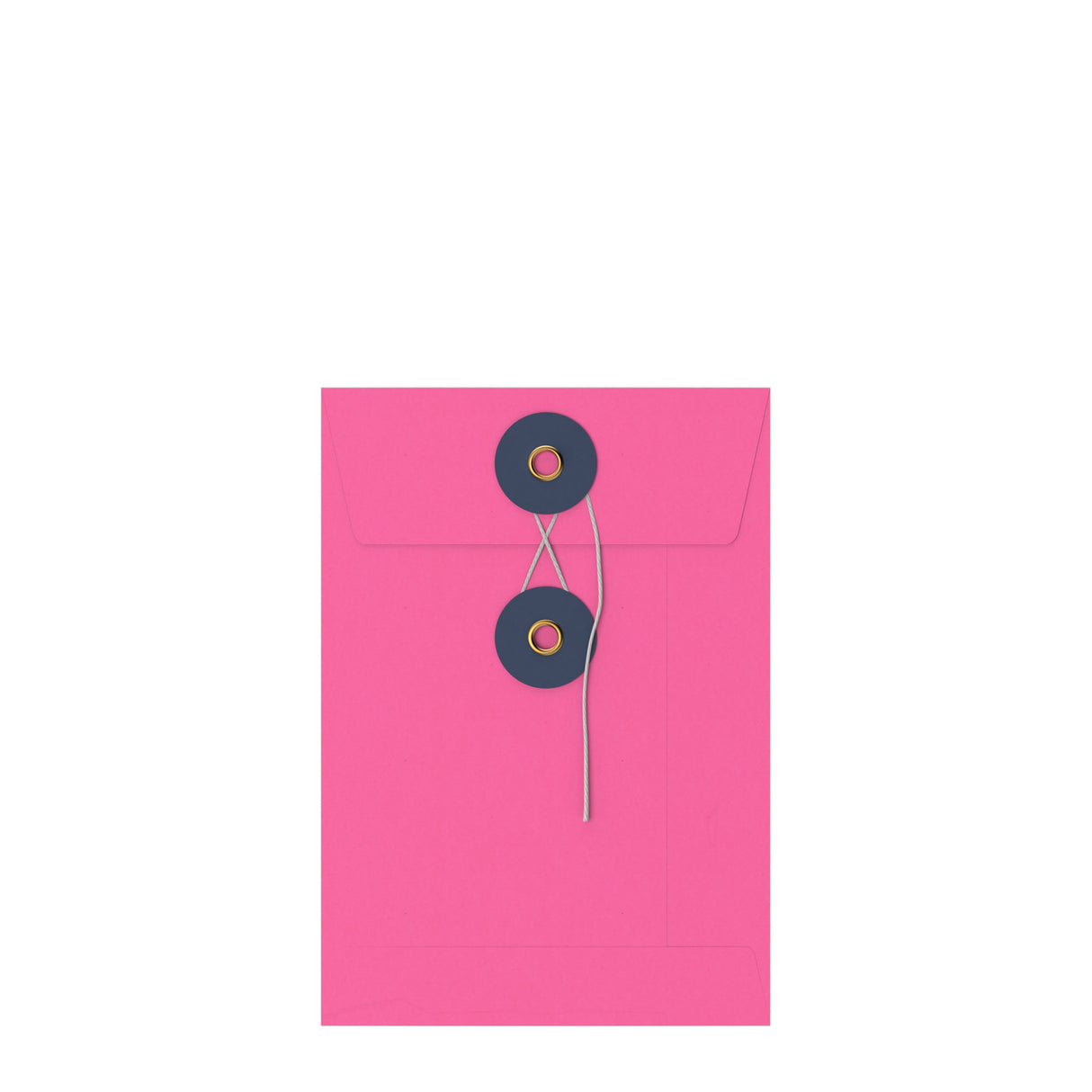 Coloured envelopes with string and washer closure