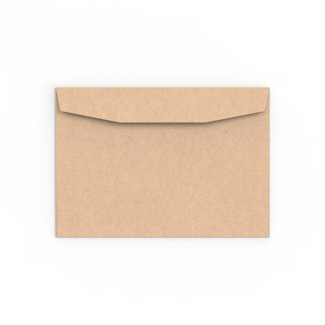 C6 Manila Brown Gummed Business Envelope (114 x 162mm)