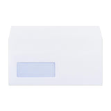 White Envelope with Internal Opacity - Window 110x220 mm (DL) 90gsm