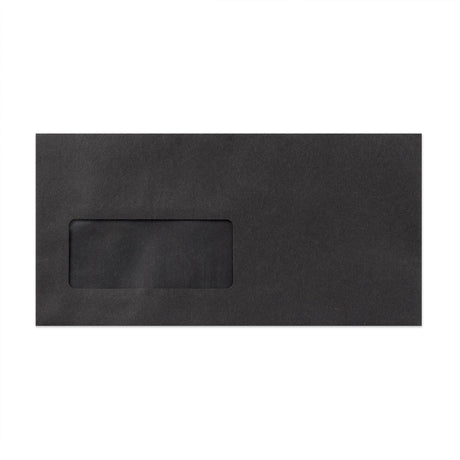 DL Black Peel & Seal Coloured Envelope (110 x 220mm)