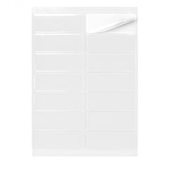 Rectangle Adhesive Labels Clear 99 x 38 mm (14 labels)