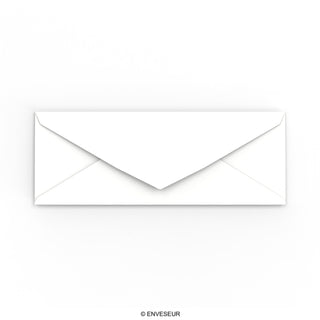 White Gummed Business Envelope (80 x 215mm)