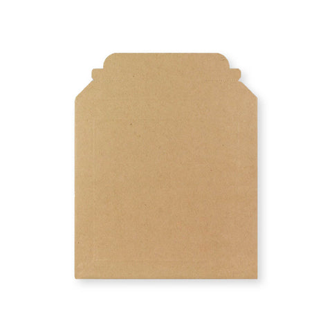 Manila Brown Peel & Seal Rigid Board Mailers Envelope (180 x 180mm)