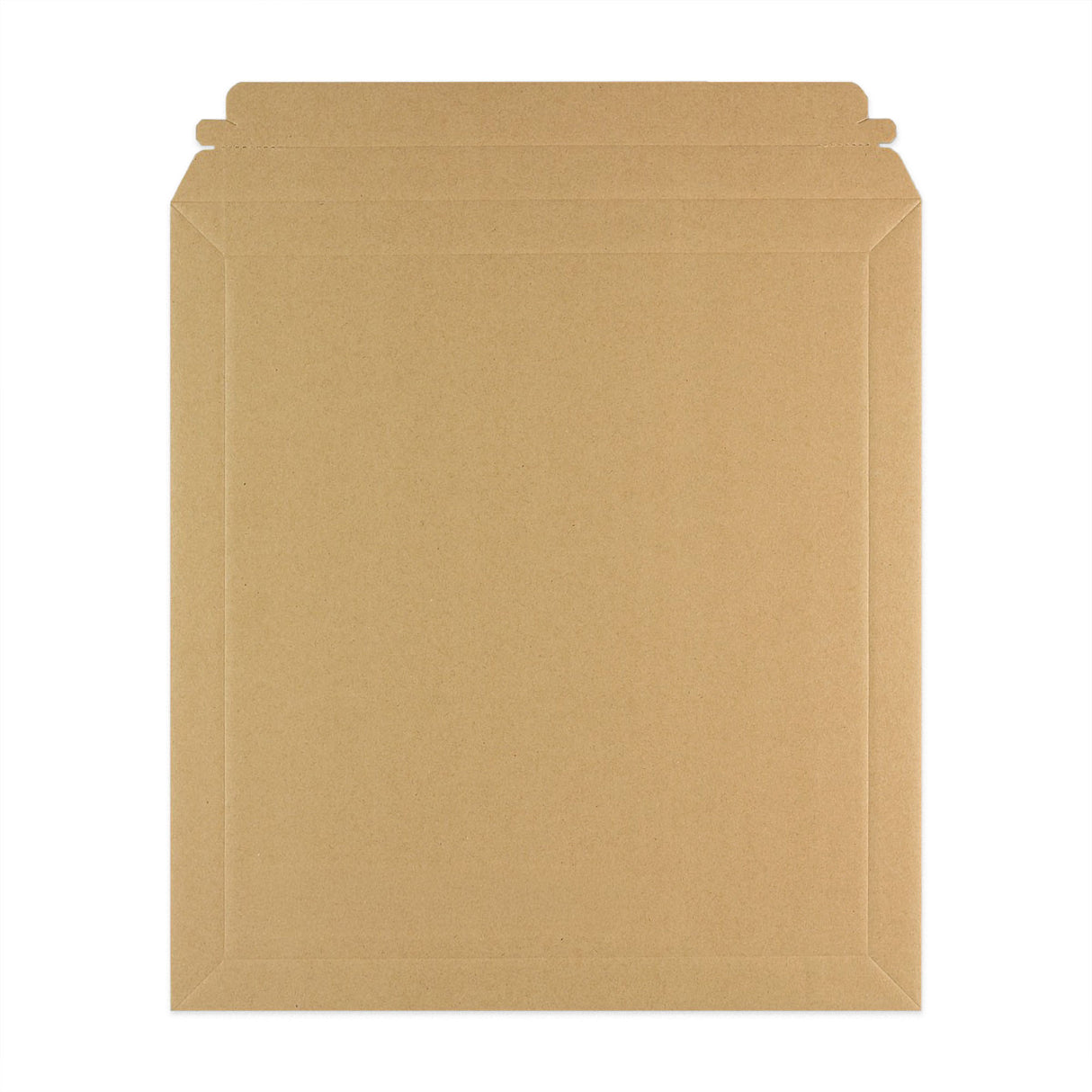 Manila Brown Peel & Seal Rigid Board Mailers Envelope (370 x 340mm)