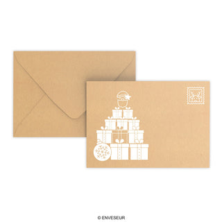 Christmas envelope Santa Claus