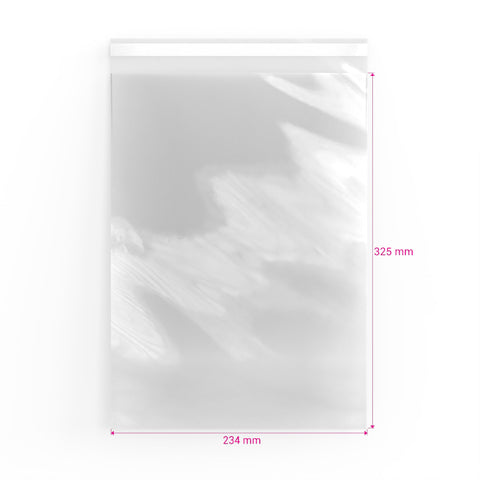 Cello Bags (Non-Header) Clear 325 x 234 mm