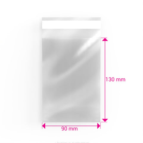 Cello Bags (Non-Header) Clear 130 x 90 mm