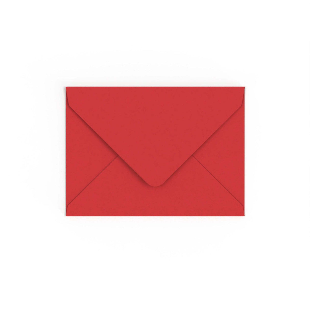 Cherry Red British Made Gummed V-Flap Envelope (133 x 184mm)