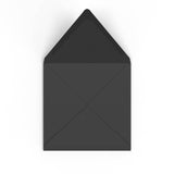 Black British Made Gummed V-Flap Envelope (155 x 155mm)