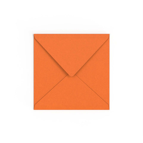 Flame Orange British Made Gummed V-Flap Envelope (155 x 155mm)