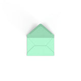 Jade Green British Made Gummed V-Flap Envelope (62 x 94mm)