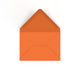 C6 Flame Orange British Made Gummed V-Flap Envelope (114 x 162mm)