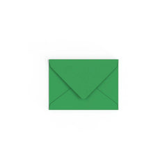 C7 Kelly Green British Made Gummed V-Flap Envelope (82 x 113mm)