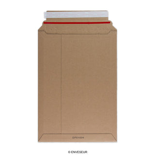 Manila Brown Peel & Seal Rigid Board Mailers Envelope (340 x 235mm)
