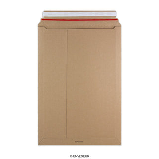 Manila Brown Peel & Seal Rigid Board Mailers Envelope (500 x 340mm)