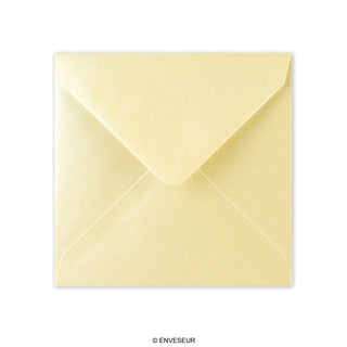 140x140 šampanietis spīdīgs kvadrātveida līmēts gluds 100gsm rakstāmpapīrs