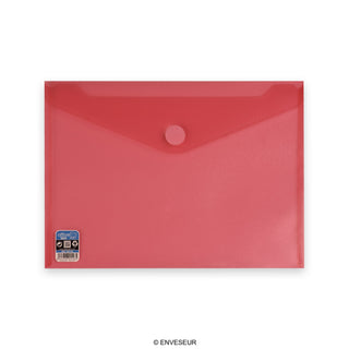 Translucent polypropylene envelopes with V-LOCK velcro closure