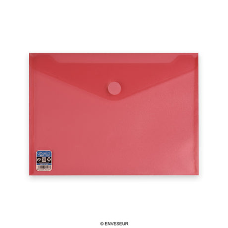 Translucent polypropylene envelopes with V-LOCK velcro closure