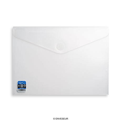 Translucent polypropylene envelopes with V-LOCK velcro closure