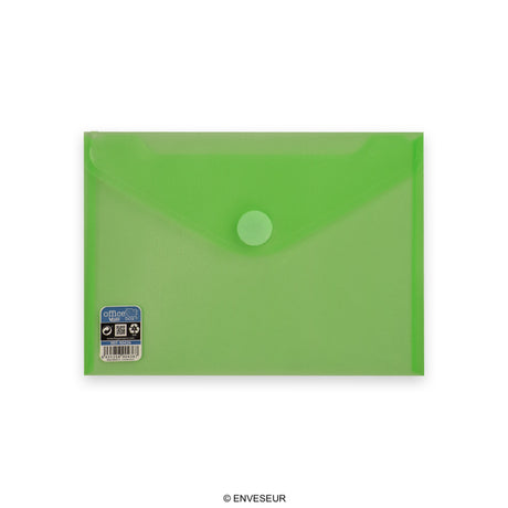 Translucent polypropylene envelopes with V-LOCK velcro closure