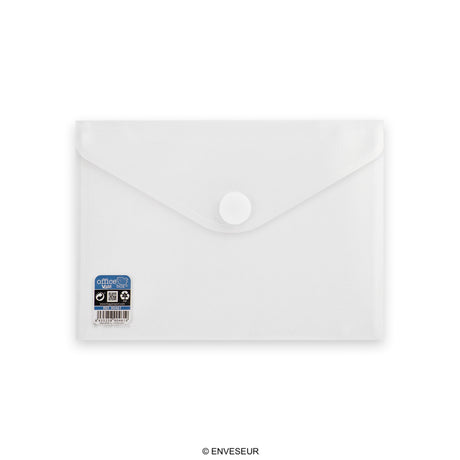 Translucent polypropylene envelopes with V-LOCK velcro closure