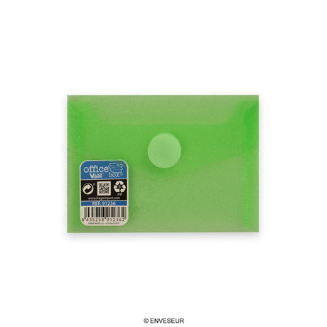 Translucent polypropylene envelopes with V-LOCK velcro closure
