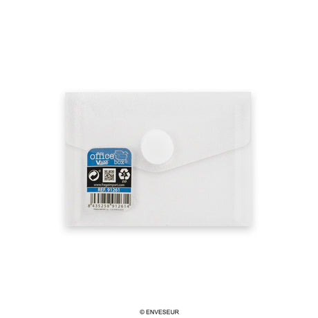 Translucent polypropylene envelopes with V-LOCK velcro closure
