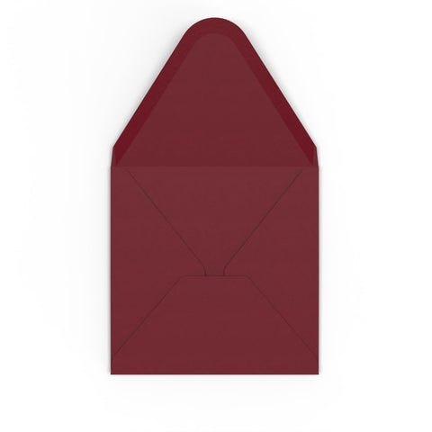 Burgundy envelopes