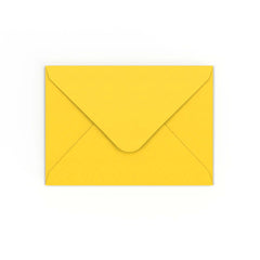 Mid Yellow Gummed V-Flap Envelope (125 x 175mm)