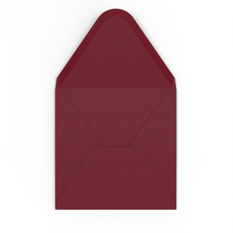 Burgundy envelopes