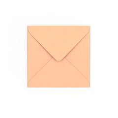 Salmon Pink Gummed V-Flap Envelope (130 x 130mm)
