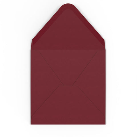 Burgundy envelopes