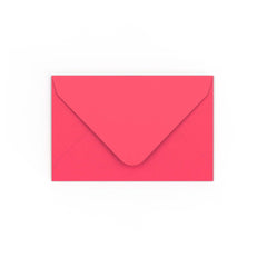 Bright Pink Gummed V-Flap Envelope (65 x 94mm)