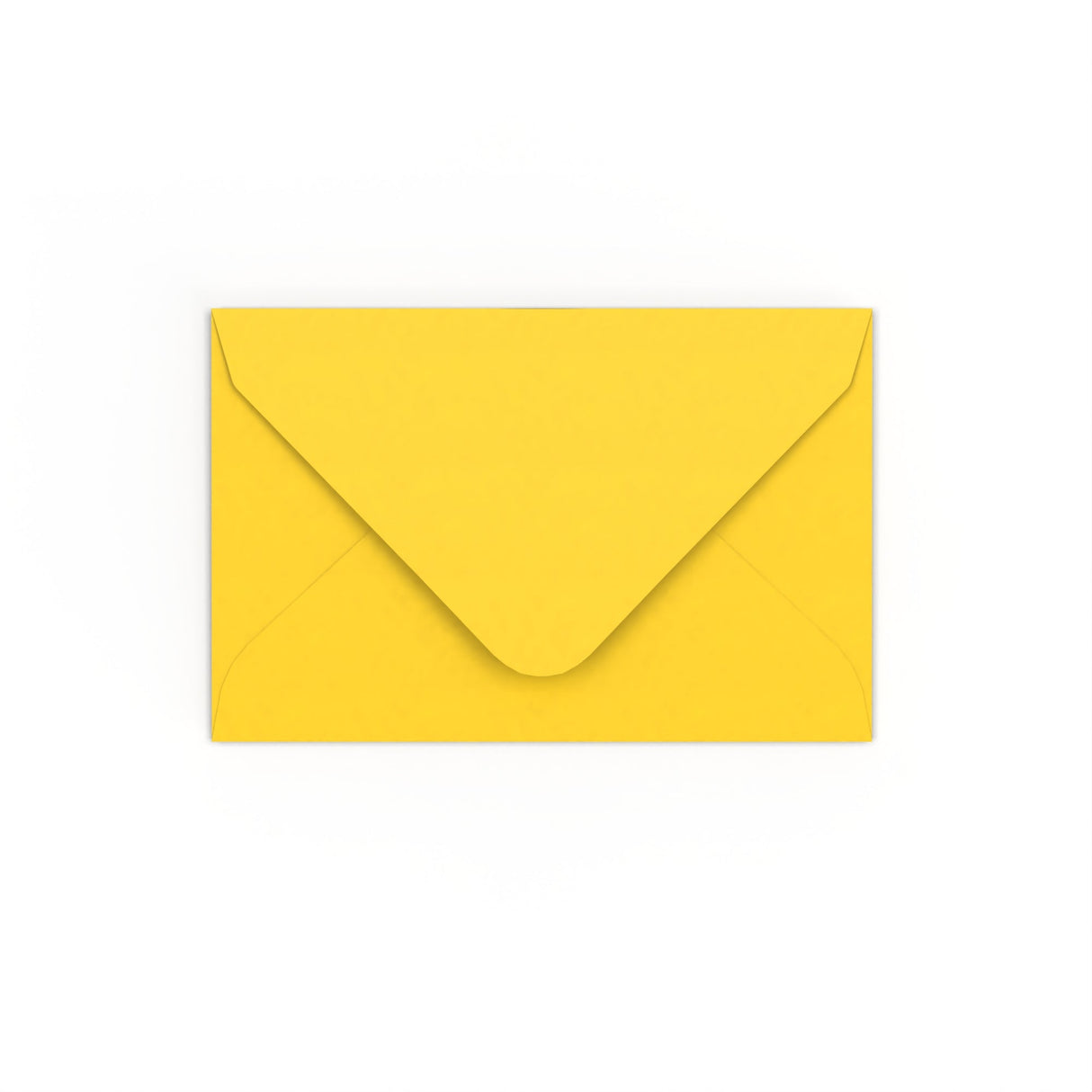 Mid Yellow Gummed V-Flap Envelope (65 x 94mm)