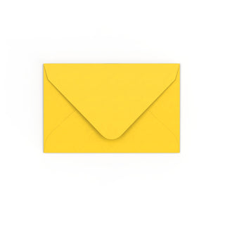 Mid Yellow Gummed V-Flap Envelope (65 x 94mm)
