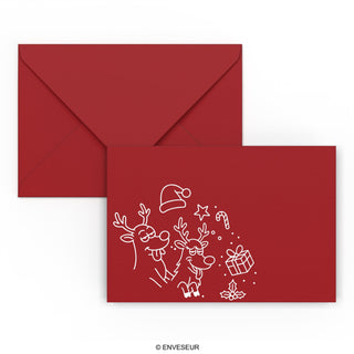 Christmas envelope Snow sled