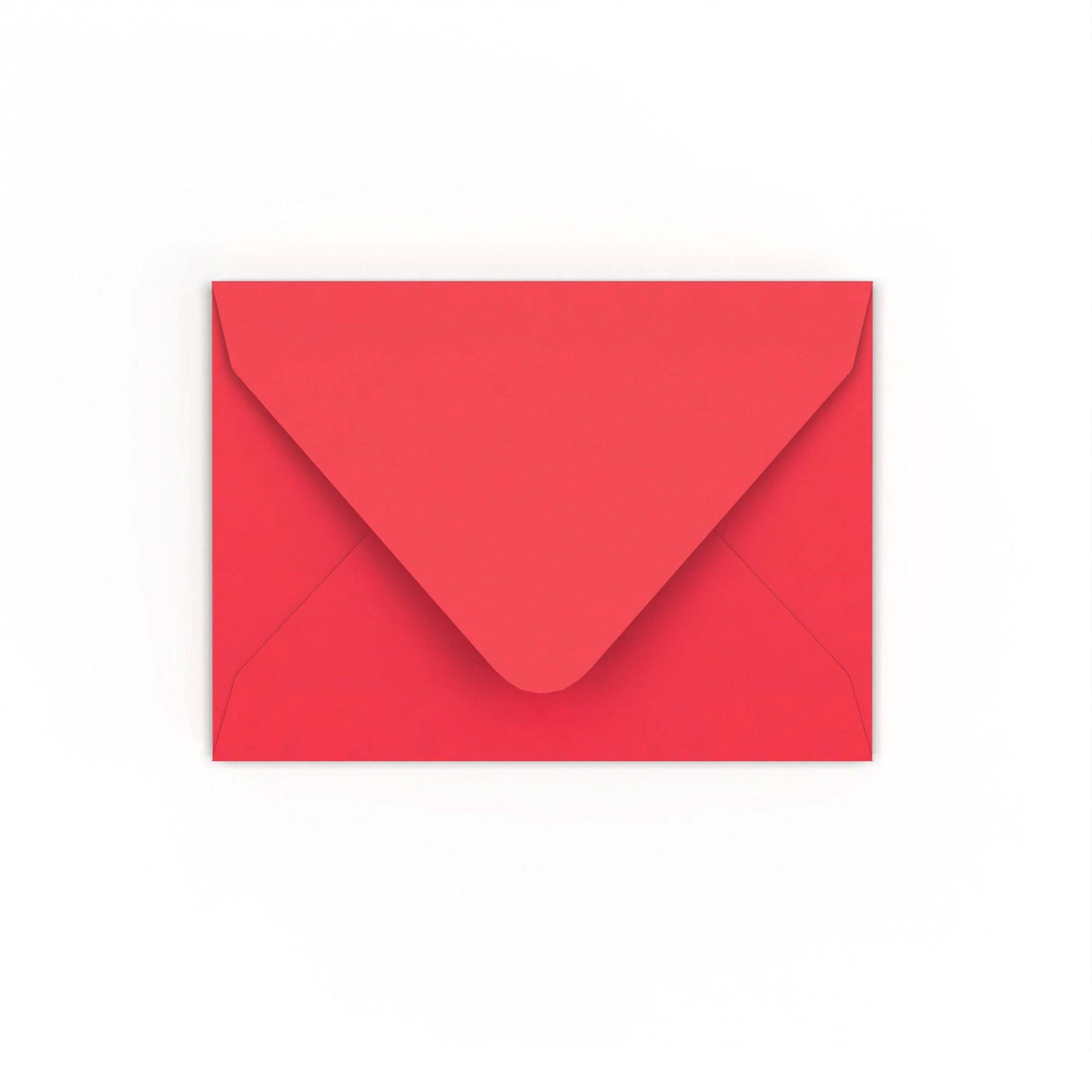 C7 Bright Red Gummed V-Flap Envelope (82 x 113mm)