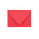 C7 Bright Red Gummed V-Flap Envelope (82 x 113mm)