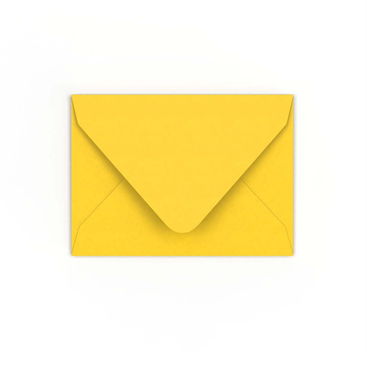 C7 Mid Yellow Gummed V-Flap Envelope (82 x 113mm)