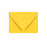 C7 Mid Yellow Gummed V-Flap Envelope (82 x 113mm)